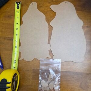 Unfinished 10 inch Gnome Acrylic Cutout Set Craft DIY Boy Girl hands‎ only